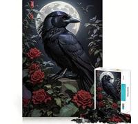 Rompecabezas Raven para Adultos, 1000 Piezas, Rompecabezas para ejercitar la Mente, Ideal para el hogar, Regalo de cumpleaños (38x52cm)