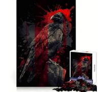 Rompecabezas Raven Red and Black de 1000 Piezas para Adultos, Juego Mental, Juguete, diversión Tranquila, Piezas de colección de Arte de Corte preciso (38x52cm)