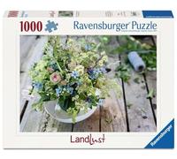 Rompecabezas Ravensburger 12001632, Ramo de Flores de Verano con Estrella Sur Azul Celeste, Rompecabezas Landlust de 1000 Piezas para niños y Adultos a Partir de 14 años