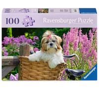 Rompecabezas Ravensburger 12001731, Lindo Perrito, Rompecabezas de 100 Piezas para Personas Mayores y Personas Mayores, con Piezas más Grandes y prácticas, Plantilla de Imagen Grande