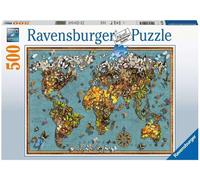 Rompecabezas Ravensburger - Mapa del mundo de las mariposas (500 piezas)