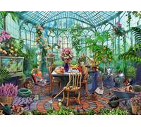 Rompecabezas Ravensburger Morning in The Greenhouse de 500 Piezas para Adultos y niños a Partir de 10 años