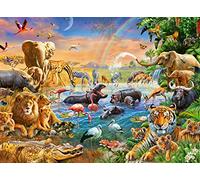 Rompecabezas Ravensburger Puzzle 12910 Jungle Well de 100 Piezas para niños (12910) Elementos únicos, tecnología Softclick: los Ladrillos encajan Perfectamente