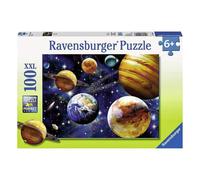 Rompecabezas Ravensburger Space de 100 piezas para ni os: cada pieza es nica y encajan a la perfecci n en color azul.