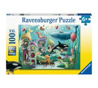 Rompecabezas Ravensburger Underwater Wonders de 100 piezas para ni os - 12972 - Cada pieza es nica. Las piezas encajan perfectamente.