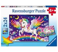 Rompecabezas Ravensburger Unicorn & Pegasus, 2 Unidades, 24 Piezas, para niños a Partir de 3 años, Regalos para niños pequeños