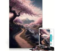 Rompecabezas Realista de Paisaje japonés para Adultos, 1000 Piezas, Juguete de lógica Pura, Actividad para el hogar, Corte Limpio, Bonito Regalo (38x26cm)