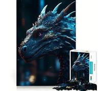 Rompecabezas realistas de Dragones de 1000 Piezas para Adolescentes Juego de lógica Tiempo de Juego Piezas de colección de Arte con Corte preciso (38x26cm)