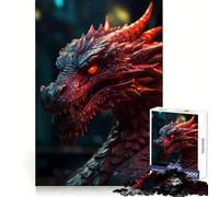 Rompecabezas realistas de Dragones místicos para Adultos, 1000 Piezas, para Fortalecer la Memoria, Divertido, para armar, Arte, Coleccionable (50x75cm)