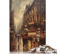 Rompecabezas Rectangular de cartón 100% Reciclado con los Lugares emblemáticos de Londres, 1000 Piezas (38 x 26 cm)