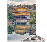 Rompecabezas Rectangular de cartón 100% Reciclado con Reflejo del Templo Dorado, 1000 Piezas (75 x 50 cm)