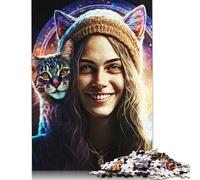 Rompecabezas Rectangular de Papel con Retrato de una Familia Feliz, Divertido, para niños o niñas, Regalo para el Día del Niño, 1000 Piezas (75 x 50 cm)