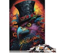 Rompecabezas Rectangular de Papel El Elegante águila, Divertido para Toda la Familia, para niños y Adultos a Partir de 12 años, Regalo de cumpleaños, 1000 Piezas (26 x 38 cm)