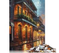 Rompecabezas Rectangular de Papel Entrelazado de la Belleza de Nueva Orleans, EE. UU., para Adultos y niños, único, 1000 Piezas (38 x 26 cm)