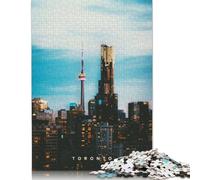 Rompecabezas Rectangular de Papel Entrelazado de Toronto Puzzle, 1000 Piezas (75 x 50 cm)
