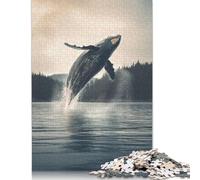 Rompecabezas Rectangular de tiburón Ballena (100% cartón Reciclado), 1000 Piezas (26 x 38 cm)