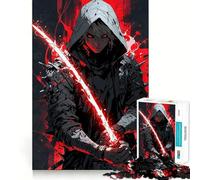 Rompecabezas Red Blade Assassin para Adultos, 1000 Piezas, Juego Inteligente, Divertido y Relajante, Ideal para armar, (38x26cm)