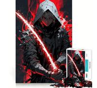 Rompecabezas Red Blade Assassin para Adultos, 1000 Piezas, Juego Inteligente, patrón Tranquilo y Relajante, Regalo increíble (38x52cm)