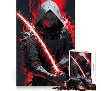 Rompecabezas Red Blade Assassin para Adultos, 1000 Piezas, Juego Inteligente, patrón Tranquilo y Relajante, Regalo increíble (38x52cm)