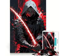 Rompecabezas Red Blade Assassin para Adultos, 1000 Piezas, Rompecabezas Mental, pasatiempo Relajante, Montaje de imágenes, Regalo Encantador (50x75cm)