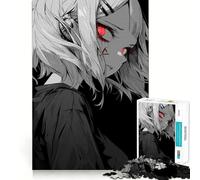 Rompecabezas Red Eye Glow de 1000 Piezas para Adolescentes Juguete para ejercitar la Mente Juego de Mesa en Grupo Arte y Montaje Regalo clásico (38x52cm)