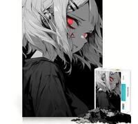 Rompecabezas Red Eye Glow de 1000 Piezas para Adolescentes Juguete para ejercitar la Mente Juego de Mesa en Grupo Arte y Montaje Regalo clásico (50x75cm)