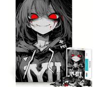 Rompecabezas Red Eye Glow de 1000 Piezas para Adolescentes Mejora la Memoria Cómodo y Relajante Corte Firme Regalo Festivo (38x26cm)
