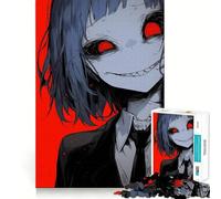 Rompecabezas Red Eye Glow de 1000 Piezas para Adultos, Juego Mental, Juguete Divertido y Tranquilo, Pieza de colección de Arte de Corte preciso (50x75cm)