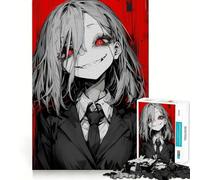 Rompecabezas Red Eye Glow de 1000 Piezas para Adultos Juguete Inteligente para Toda la Familia Obra de Arte de Corte preciso (38x52cm)