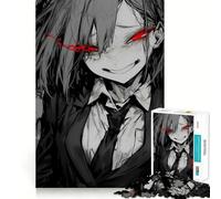 Rompecabezas Red Eye Glow para Adolescentes, 1000 Piezas, colección Recall Upgrade Calm Relax Clear Cut Art Piece (38x26cm)