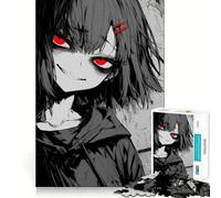 Rompecabezas Red Eye Glow para Adolescentes, 1000 Piezas, estimulación de la Memoria, relajación Suave, Corte Liso, Regalo Elegante (50x75cm)