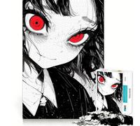 Rompecabezas Red Eye Glow para Adultos, 1000 Piezas, Rompecabezas Mental, pasatiempo Relajante, Montaje de imágenes, Regalo Encantador (50x75cm)