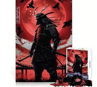 Rompecabezas Red Ghost Samurai de 1000 Piezas para Adolescentes, Juguete de lógica Mental, Corte Firme y silencioso, artículo de Santa Claus (38x52cm)
