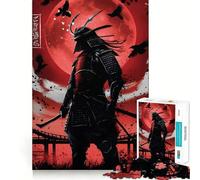 Rompecabezas Red Ghost Samurai de 1000 Piezas para Adolescentes, Juguete de lógica Mental, Corte Firme y silencioso, artículo de Santa Claus (38x52cm)