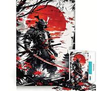 Rompecabezas Red Ghost Samurai de 1000 Piezas para Adolescentes Mejora la Memoria Cómodo y Relajante Corte Firme Regalo Festivo (38x26cm)