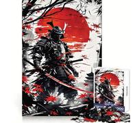 Rompecabezas Red Ghost Samurai de 1000 Piezas para Adultos y Adolescentes Juguete de lógica sólida, silencioso y Divertido Corte de precisión Selección de Deseos de Santa Claus (38x52cm)