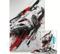 Rompecabezas Red Samurai Supra de 1000 Piezas para Adolescentes Juguete de lógica Fuerte para Relajarse mentalmente Bordes definidos Regalo Elegante (38x52cm)