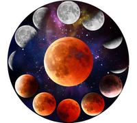 Rompecabezas Redondo de 1000 Piezas con Letras en el Reverso Planetas Animales Ciudades Patrones de Arte de Ilustración 68.6 cm Diámetro Puzzle Circular para Alivio del Estrés Decoración de Pared