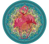 Rompecabezas Redondo de 1000 Piezas con Letras en el Reverso Planetas Animales Ciudades Patrones de Arte de Ilustración 68.6 cm Diámetro Puzzle Circular para Alivio del Estrés Decoración de Pared