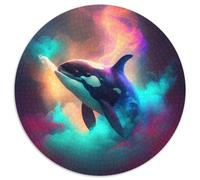 Rompecabezas Redondo de 1000 Piezas Nebulosa de la Orca. Rompecabezas de 1000 Piezas para Adultos decoración del hogar, cumpleaños, festividades y Regalos. 67,5 x 67,5 cm.