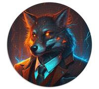 Rompecabezas Redondo de 1000 Piezas para Adultos, de Boss Wolf. Actividad para Disfrutar en casa, en Vacaciones, cumpleaños y Noches de Juegos en Familia (67,5 x 67,5 cm).