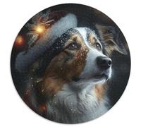 Rompecabezas Redondo de cartón de 1000 Piezas Lindo Cachorro, Juego Interactivo Familiar, Regalo para el Cerebro, 1000 Piezas (67,5x67,5cm)