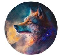 Rompecabezas Redondo de cartón de 1000 Piezas para Adultos, diseño de Nebulosa del Lobo. Un desafío para Adolescentes, Decorar el hogar o Regalar (67,5 x 67,5 cm).