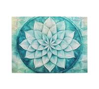 Rompecabezas redondo de madera de hojas verdes, rompecabezas de 500 piezas para adultos, rompecabezas desafiante para juego de tamaño de 15 x 20.4 pulgadas