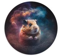 Rompecabezas Redondo de Nebulosa de hámster de 1000 Piezas para Adultos, decoración del hogar y la Oficina, Fiestas, cumpleaños y Regalos navideños, 67,5 x 67,5 cm