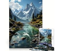 Rompecabezas Reflectante de Paisaje acuático para Adolescentes, 1000 Piezas, estimula la Memoria, Relajante, Divertido, de Corte Premium, Regalo Elegante (38x26cm)