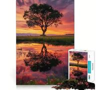 Rompecabezas Reflejos del Atardecer para Adolescentes, 1000 Piezas, para Mejorar la Memoria, el Entretenimiento en casa, Bordes precisos, 50x75cm