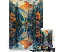 Rompecabezas Reflejos del Bosque para Adolescentes, 1000 Piezas, desafío Mental, Juguete Relajante y Divertido, Corte preciso, Regalo Festivo (50x75cm)