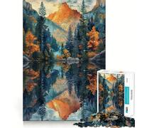 Rompecabezas Reflejos del Bosque para Adolescentes, 1000 Piezas, desafío Mental, Juguete Relajante y Divertido, Corte preciso, Regalo Festivo (50x75cm)