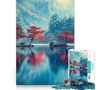 Rompecabezas Reflejos serenos del Lago de 1000 Piezas para Adolescentes Juguete de lógica Mental Escape Tranquilo Arte de Bordes Finos Coleccionable (38x52cm)